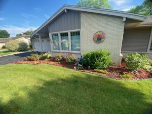 Red Mulch Landscaping