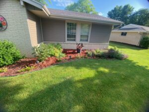 Red Mulch Landscaping