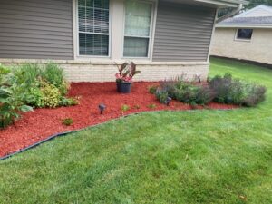 Red Mulch Landscaping