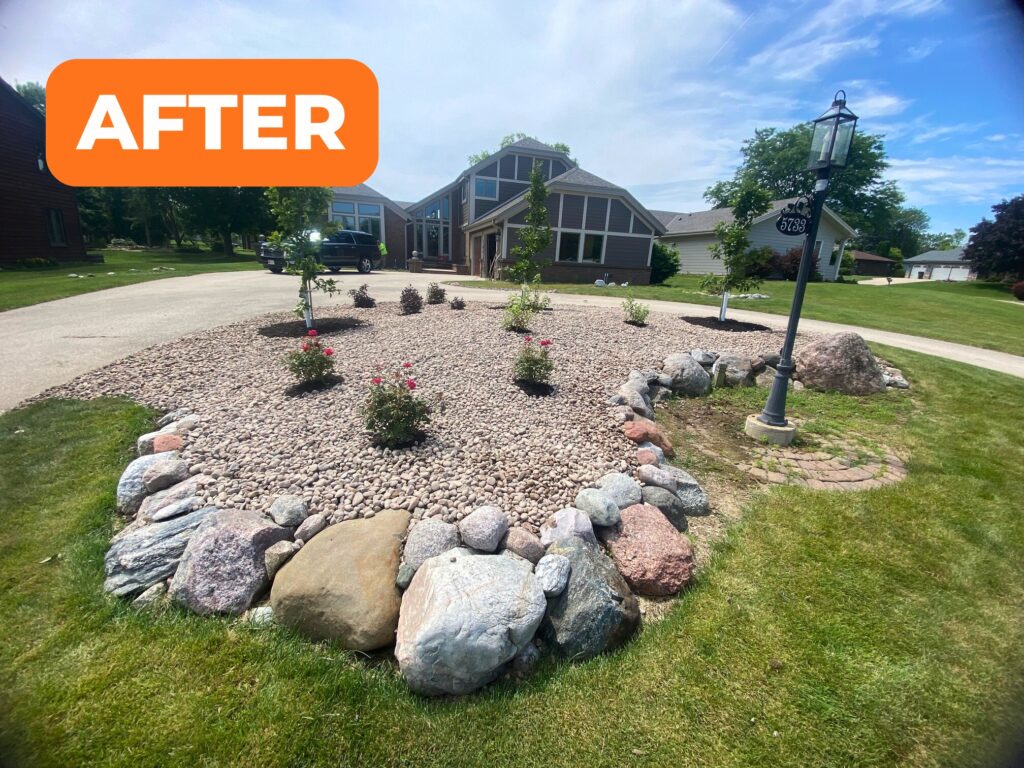 Woodchucker's Landscaping Stone Garden After